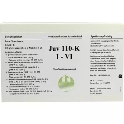 JUV 110 K I-VI Druppeltjes, 6X20 g