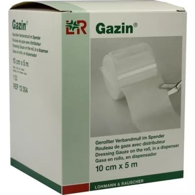 GAZIN Verbandgaas 10 cmx5 m 8-voudig, 1 stuk GAZIN Verbandgaas 10 cmx5 m 8-voudig, 1 stuk