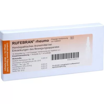 RUFEBRAN reumaampullen, 10 stuks RUFEBRAN reumaampullen, 10 stuks