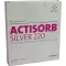 ACTISORB 220 Zilver 10,5x10,5 cm steriele kompressen, 10 stuks