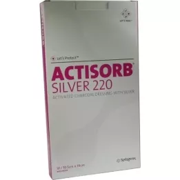 ACTISORB 220 Zilver 10,5x19 cm steriele kompressen, 10 stuks