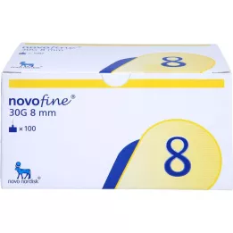 NOVOFINE 8 canules 0,30x8 mm, 100 stuks