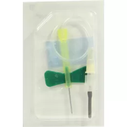 BD VACUTAINER Safety Lok 21 G 18 cm bloedafnameset, 1 stuk