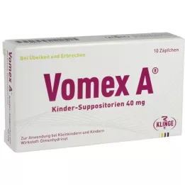 VOMEX A Kinderzetpillen 40 mg, 10 st