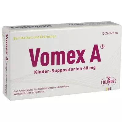 VOMEX A Kinderzetpillen 40 mg, 10 st