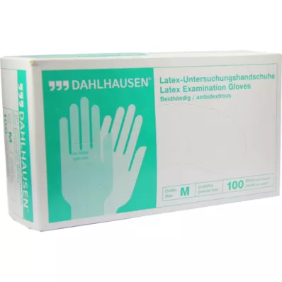 HANDSCHUHE Latex ongepoederd maat M, 100 st