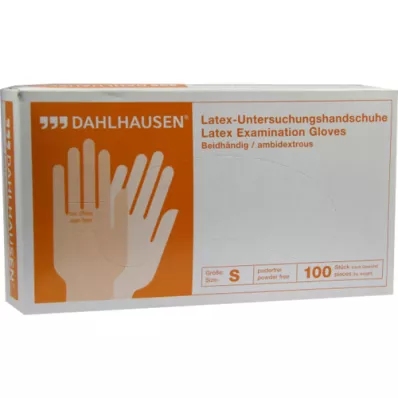 HANDSCHUHE Latex ongepoederd maat S, 100 st