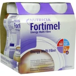 FORTIMEL Energy MultiFibre chocoladesmaak, 4X200 ml