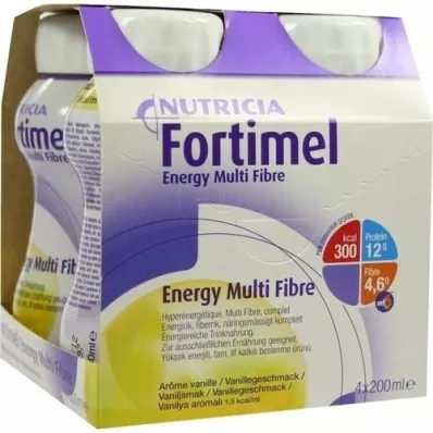 FORTIMEL Energy MultiFibre vanillesmaak, 4X200 ml FORTIMEL Energy MultiFibre vanillesmaak, 4X200 ml