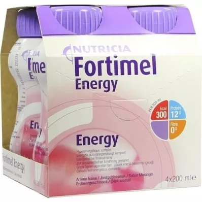 FORTIMEL Energie aardbeiensmaak, 4X200 ml FORTIMEL Energie aardbeiensmaak, 4X200 ml