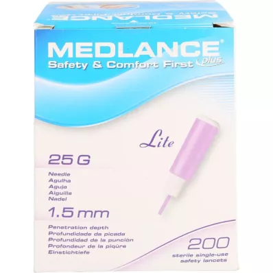 MEDLANCE plus Lite veiligheidslancetten 25 G, 200 st