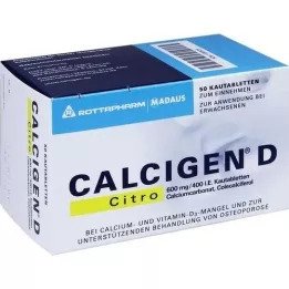 CALCIGEN D Citro 600 mg/400 IE kauwtabletten, 50 stuks