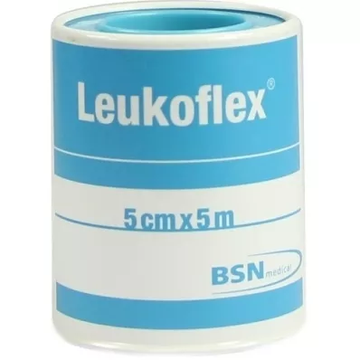 LEUKOFLEX Verbandpleister 5 cmx5 m, 1 stuk LEUKOFLEX Verbandpleister 5 cmx5 m, 1 stuk