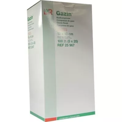 GAZIN Gaas comp. 10x10 cm steriel 12-voudig, 5x20 stuks