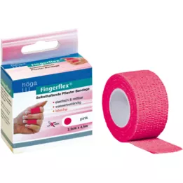 FINGERFLEX 2,5 cmx4,5 m roze latexvrij, 1 stuk