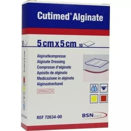 CUTIMED Alginaat Alginaatkompressen 5x5 cm, 10 st