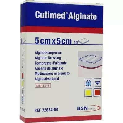 CUTIMED Alginaat Alginaatkompressen 5x5 cm, 10 st