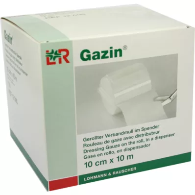 GAZIN Verbandgaas 10 cmx10 m 8-voudig, 1 stuk GAZIN Verbandgaas 10 cmx10 m 8-voudig, 1 stuk