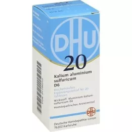 BIOCHEMIE DHU 20 kaliumaluin.zwavel.D 6 tabletten, 80 st