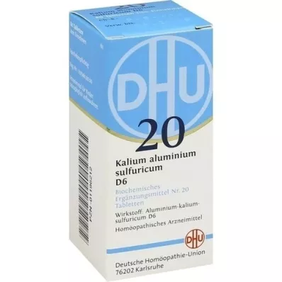 BIOCHEMIE DHU 20 kaliumaluin.zwavel.D 6 tabletten, 80 st BIOCHEMIE DHU 20 kaliumaluin.zwavel.D 6 tabletten, 80 st