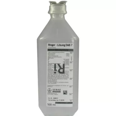 RINGER LÖSUNG DAB 7 kunststof, 500 ml RINGER LÖSUNG DAB 7 kunststof, 500 ml
