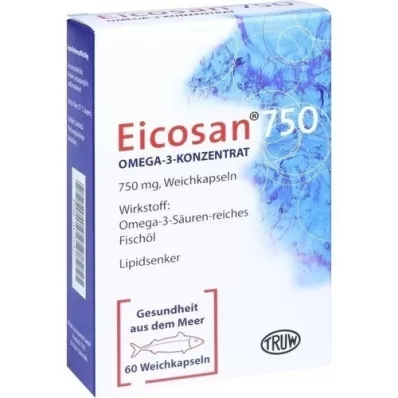 EICOSAN 750 Omega-3 concentraat zachte capsules, 60 st