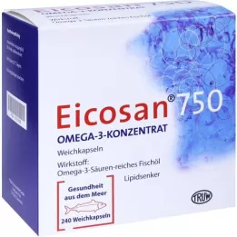 EICOSAN 750 Omega-3 concentraat zachte capsules, 240 st