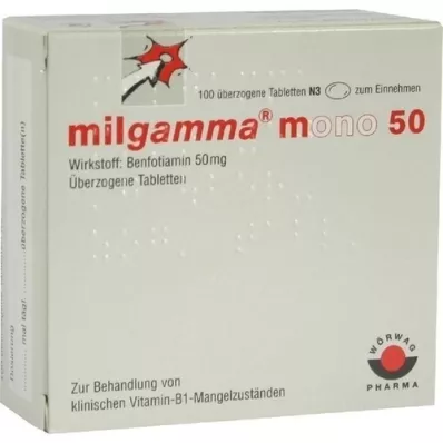 MILGAMMA mono 50 omhulde tabletten, 100 st MILGAMMA mono 50 omhulde tabletten, 100 st