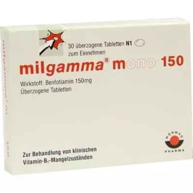 MILGAMMA mono 150 omhulde tabletten, 30 stuks MILGAMMA mono 150 omhulde tabletten, 30 stuks