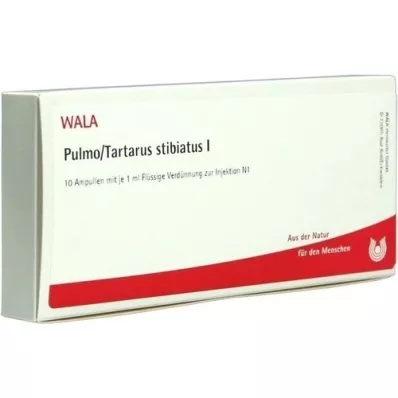 PULMO/TARTARUS stibiatus I ampullen, 10X1 ml PULMO/TARTARUS stibiatus I ampullen, 10X1 ml