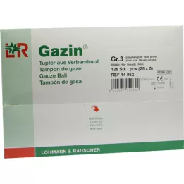 GAZIN Wattenstaafje pruim steriel 2+3 beschermend r.o.RK, 125 st