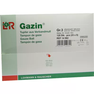 GAZIN Wattenstaafje pruim steriel 2+3 beschermend r.o.RK, 125 st GAZIN Wattenstaafje pruim steriel 2+3 beschermend r.o.RK, 125 st