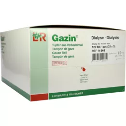 GAZIN Dialysewattenstaafje 2+3 steriel met beschermring, 125 stuks