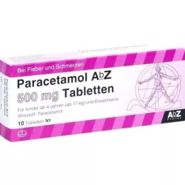 PARACETAMOL AbZ 500 mg tabletten, 10 stuks
