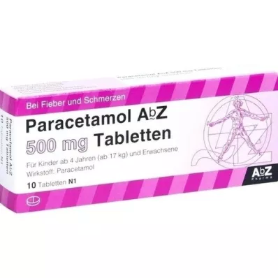 PARACETAMOL AbZ 500 mg tabletten, 10 stuks