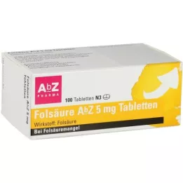 FOLSÄURE AbZ 5 mg tabletten, 100 st