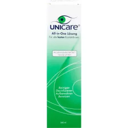 UNICARE Alles-in-één oplossing voor alle harde contactlenzen, 240 ml