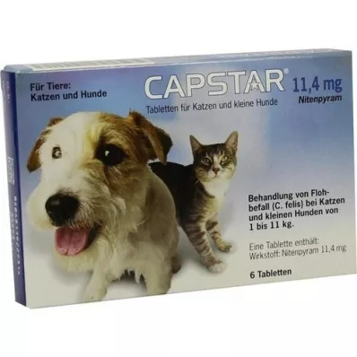CAPSTAR 11,4 mg tabletten voor katten/kleine honden, 6 stuks CAPSTAR 11,4 mg tabletten voor katten/kleine honden, 6 stuks