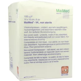 VLIESKOMPRESSEN 10x10 cm niet-steriel 6-voudig, 100 st