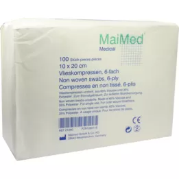 VLIESKOMPRESSEN 10x20 cm niet-steriel 6-voudig, 100 st
