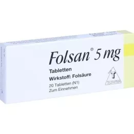 FOLSAN 5 mg tabletten, 20 stuks