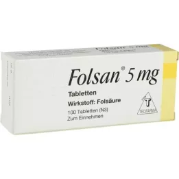 FOLSAN 5 mg tabletten, 100 st