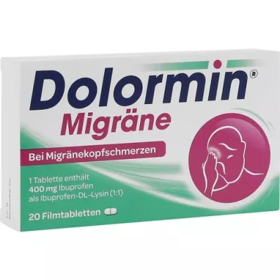 DOLORMIN Filmomhulde tabletten tegen migraine, 20 tabletten