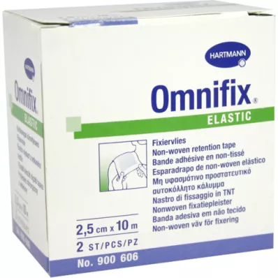 OMNIFIX elastiek 2,5 cmx10 m rol, 2 st OMNIFIX elastiek 2,5 cmx10 m rol, 2 st