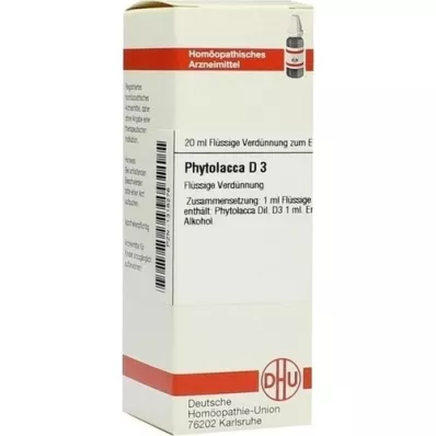 PHYTOLACCA D 3-verdunning, 20 ml