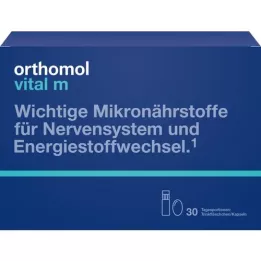 ORTHOMOL Vital M drinkfles/capsule combinatieverpakking, 30 stuks