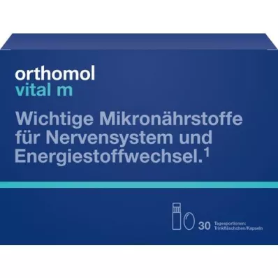 ORTHOMOL Vital M drinkfles/capsule combinatieverpakking, 30 stuks ORTHOMOL Vital M drinkfles/capsule combinatieverpakking, 30 stuks