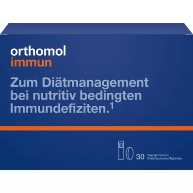 ORTHOMOL Immune drinkfles/tablet combiverpakking, 30 stuks ORTHOMOL Immune drinkfles/tablet combiverpakking, 30 stuks