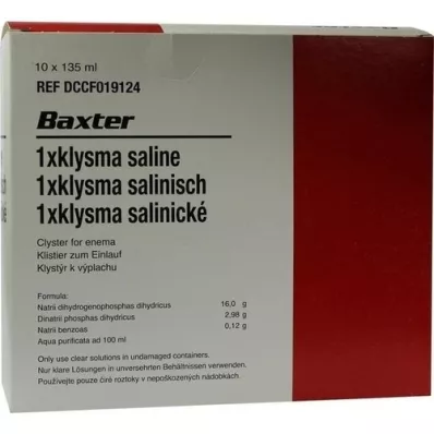 KLYSMA 1x zoutoplossing, 10X135 ml KLYSMA 1x zoutoplossing, 10X135 ml