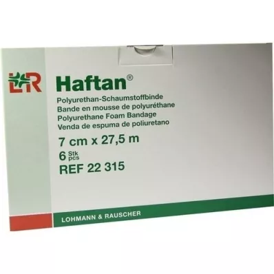 HAFTAN Schuimverband 7 cmx27,5 m, 6 st